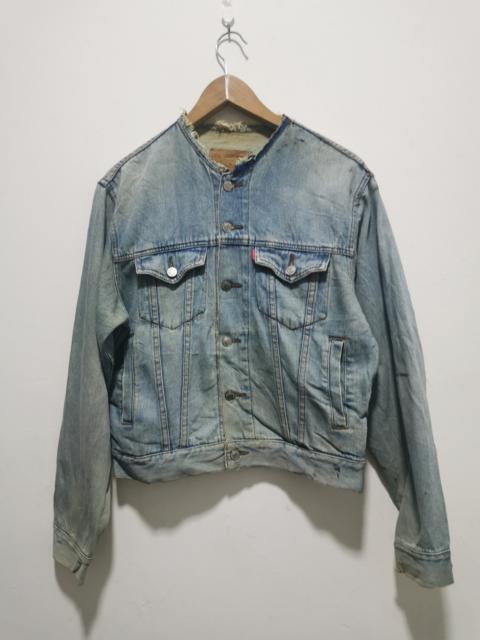 Other Designers Distressed Denim - Distressed Dog House Denim Jacket