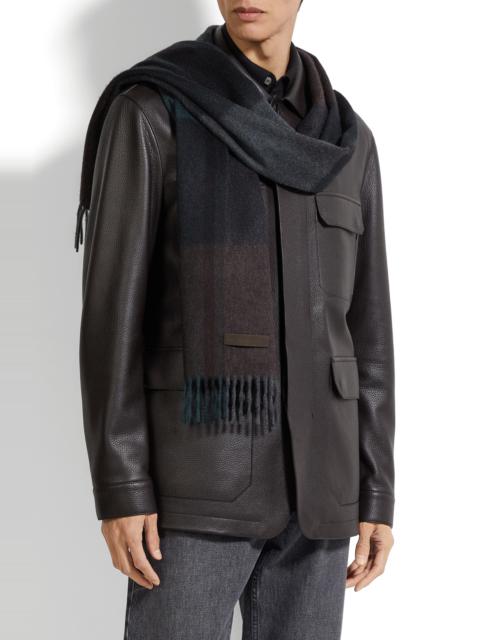 ZEGNA ZEGNA Oasi Cashmere Scarf in Dark Grey at Nordstrom