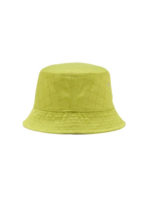 Bottega Veneta Intrecciato Nylon Bucket Hat yellow