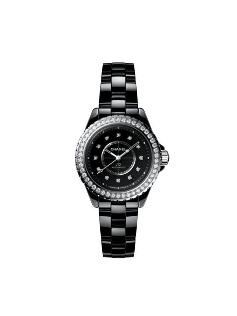 CHANEL J12 Diamond Bezel Watch Caliber 12.2, 33 MM