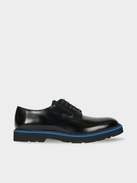 Paul Smith Black High-Shine Leather 'Ras' Derby Shoes
