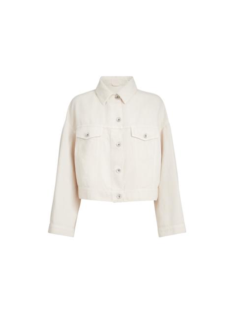 Brunello Cucinelli Brunello Cucinelli Cover outerwear jacket in Chalk at Nordstrom