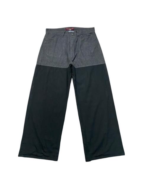 Other Designers KEITAMARUYAMA - Kieta Maruyama Denim Hybrid Wide Leg Baggy Pants
