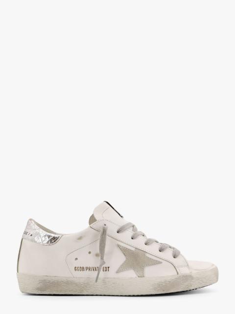 Golden Goose Leather sneakers with back laminated patch