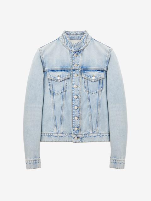 Alexander McQueen Stonewashed Denim Jacket