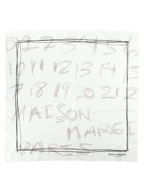 Maison Margiela Maison Margiela Women Foulard In Seta "Numerical"