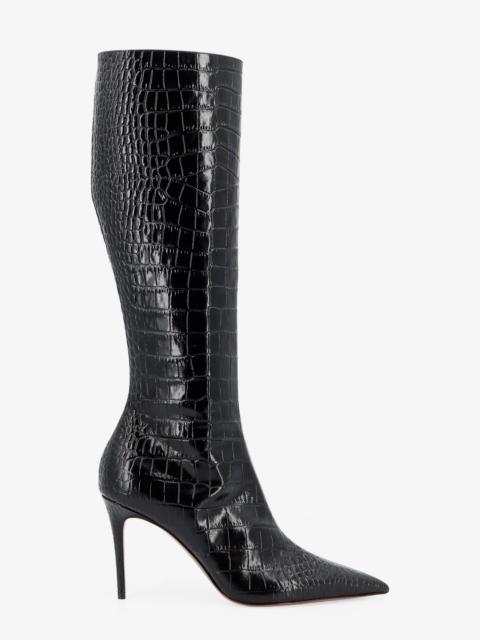 PARIS TEXAS Paris Texas Vera 85 Croco Effect Leather Boots