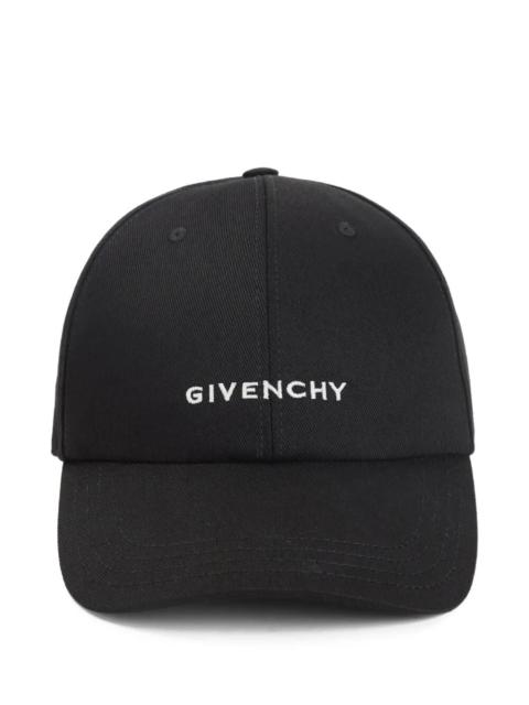 Givenchy Givenchy Men Logo-Embroidered Curved Cap