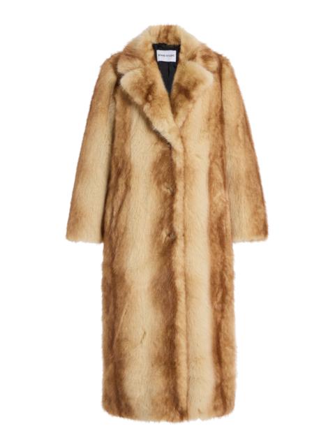STAND STUDIO Nora Faux Fur Coat print