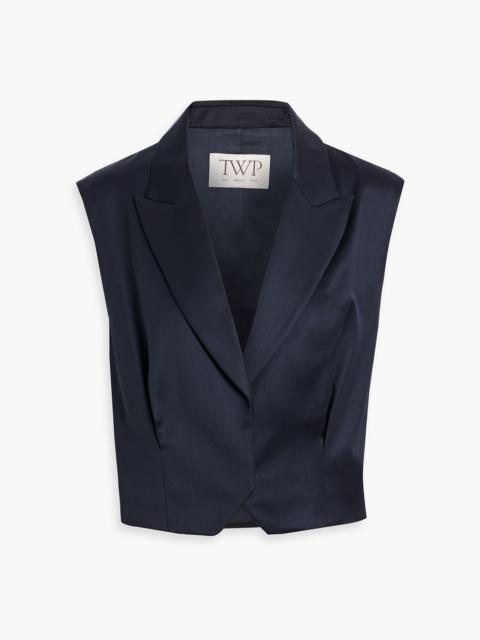 TWP Katie wool-twill vest