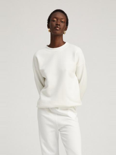 SPRWMN WHITE LOGO SWEATSHIRT