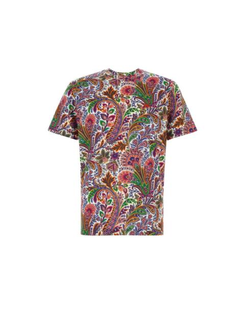 Etro ETRO Printed Multicolor Cotton T-Shirt New & Authentic (Men'