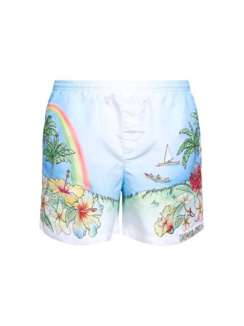 CASABLANCA Casablanca Blue Shorts - Track & Running Shorts Men