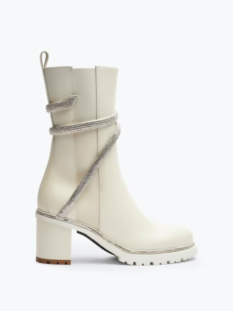 RENE CAOVILLA Cleo Crystal Ivory Bootie 60