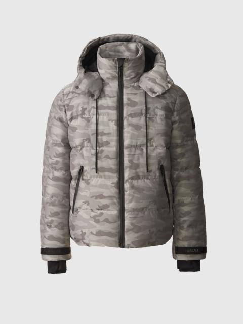MACKAGE SAMUEL-JC Camo Jacquard Down Ski Jacket With Storm Visor