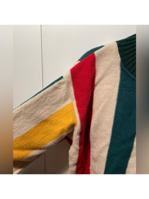 Other Designers Vintage Fleece Striped Sweatshirt