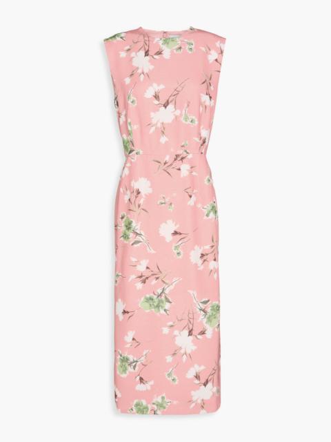 Erdem Floral-print faille midi dress