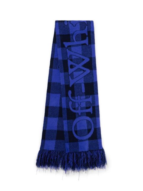 Off-White Bookish Check Scarf
