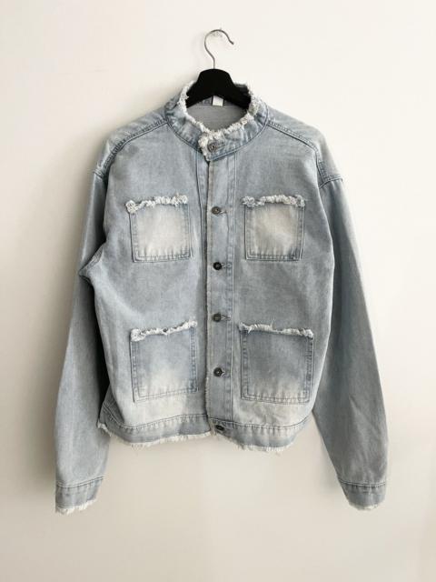 Other Designers Vintage - STEAL! Y2K Japan Distressed Denim Jacket