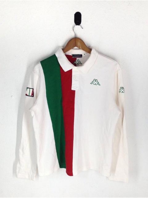 Other Designers Vintage - Kappa Button long sleeve stripe Collar