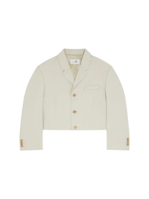 MM6 Maison Margiela single-breasted knitted blazer