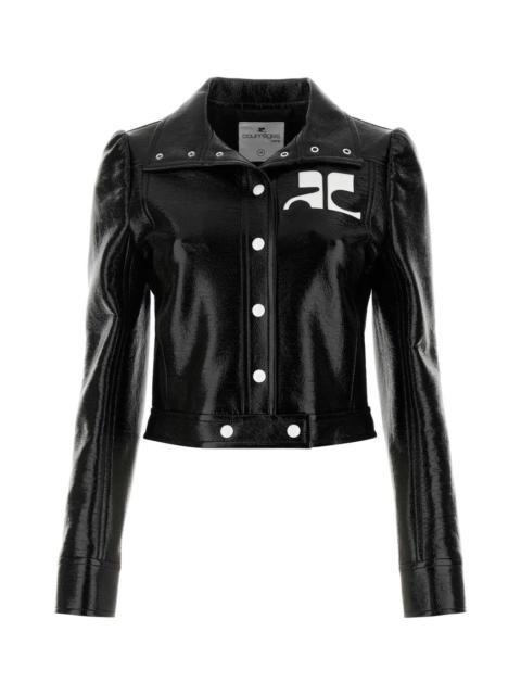 courrèges Courreges Women Black Vinyl Blazer
