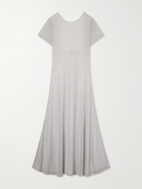 STAUD Zinc Metallic-knit Dress