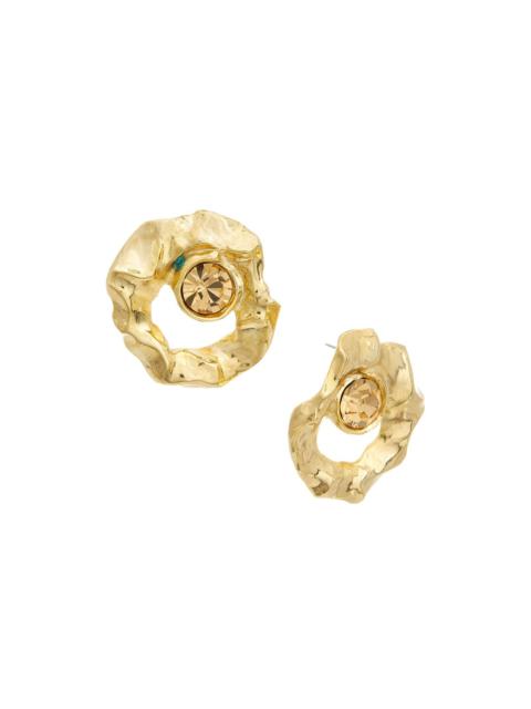 Oscar de la Renta Oscar de la Renta Round Stud Textured Earrings