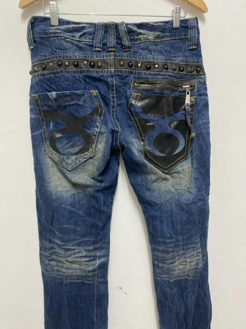 Hysteric Glamour Flare Red Pepper Jeans Washed Denim Distress