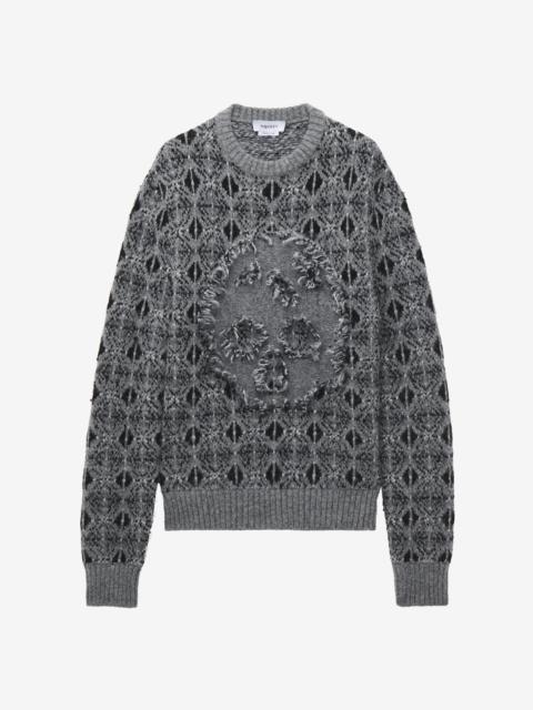 Alexander McQueen Distressed Skull Fair Isle Jumper