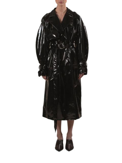 Elleme Vinyl Trench Coat Black