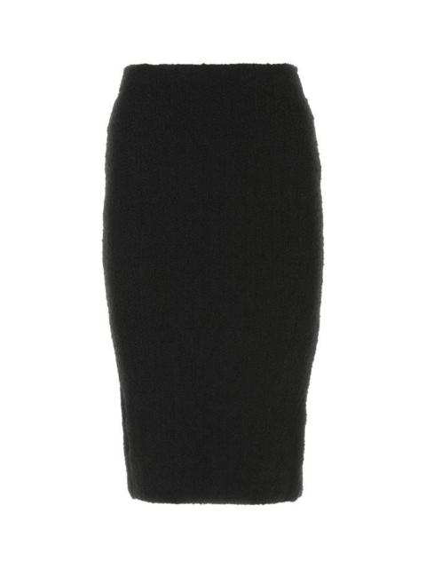 Bottega Veneta Bottega Veneta Woman Black Terry Fabric Skirt