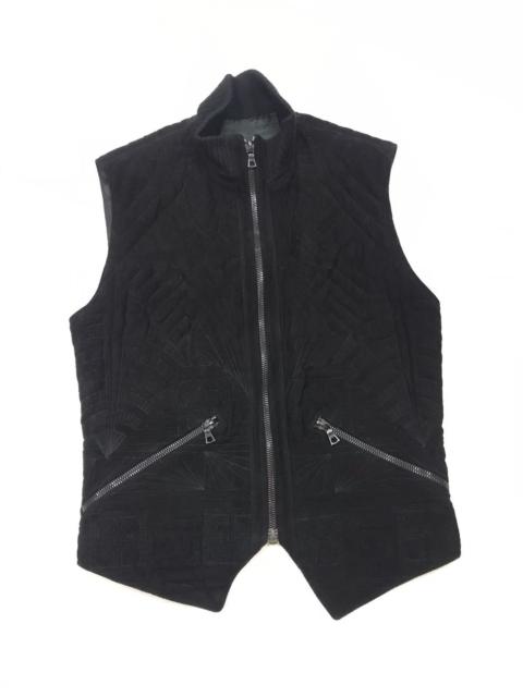 VERSACE GIANNI VERSSACE LEATHER SUEDE VEST MADE IN ITALY