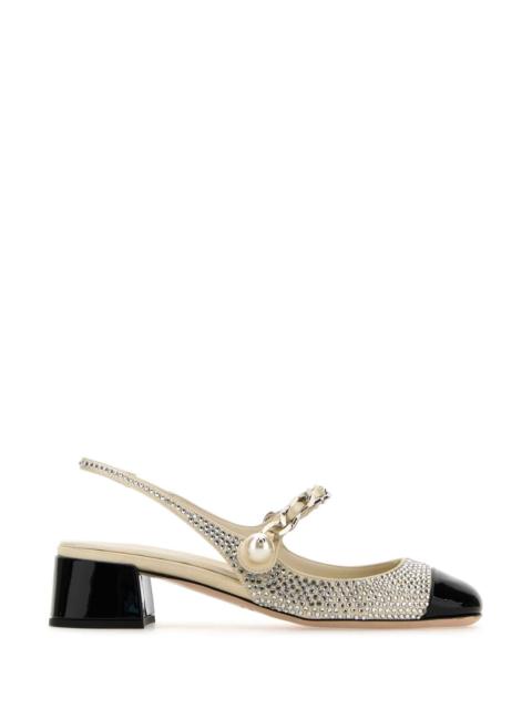 Miu Miu Women Embellished Satin Pumps