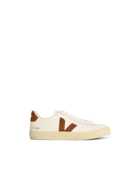 VEJA Veja 'CAMPO' White Leather And Cognac Sneakers