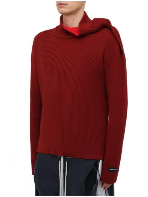 Y/Project BNWT AW20 Y/PROJECT RIBBED OFF-CENTER SWEATER S