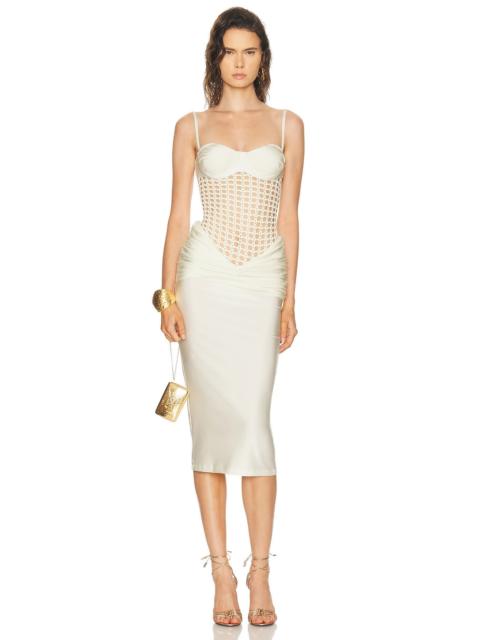 PatBO Selene Mesh Underwire Beach Dress