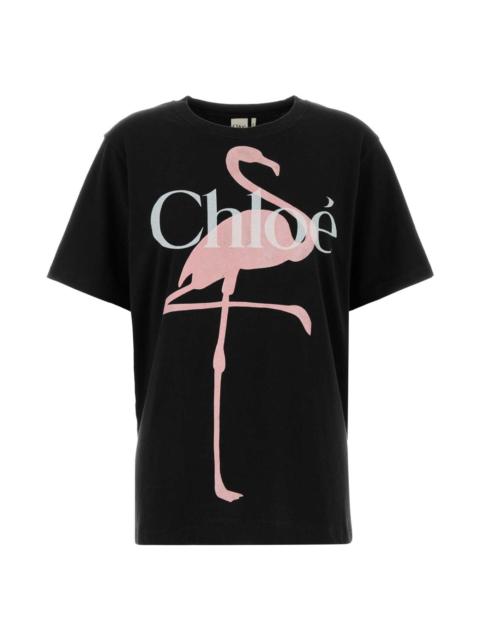 Chloé Slate Cotton Oversize T-shirt