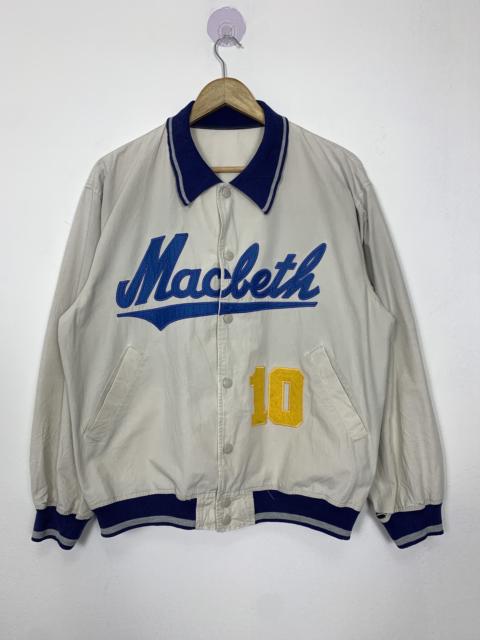 Other Designers Vintage MACBETH Varsity Button Up Jacket J1017