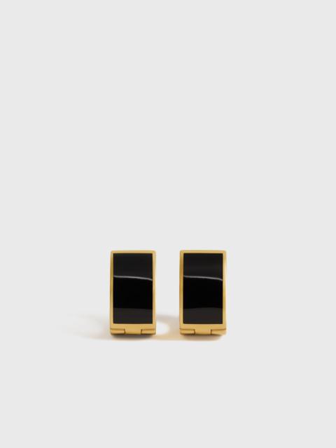 TOTEME Signature hoops black/gold
