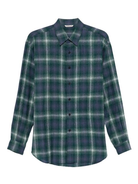 AURALEE Airy checked shirt