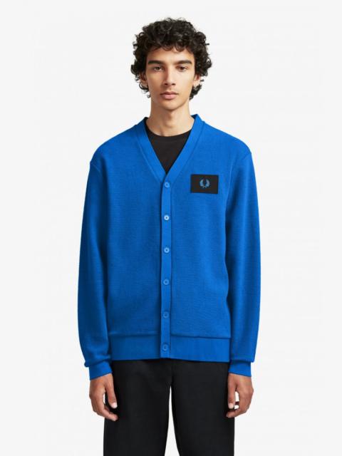 Fred Perry BNWT SS20 FRED PERRY ACID BRIGHT BLUE CARDIGAN M