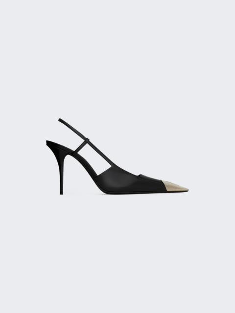 SAINT LAURENT Jeanne 90 Pumps Nero And Nero