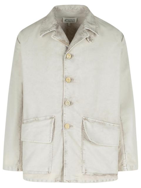 Maison Margiela Maison Margiela Gray Cotton Jacket Men