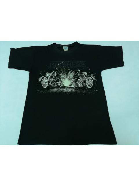 Other Designers Vintage - Vintage 90s Blues Brothers Motorcycle 50/50 T Shirt Band