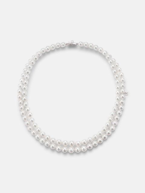 MIKIMOTO 18kt white gold necklace with pearls