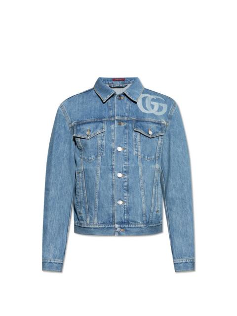 GUCCI GUCCI Blue Denim Jacket New & Authentic (Men's size:M;)