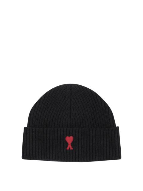 AMI Paris AMI Paris Merino Wool Beanie Black