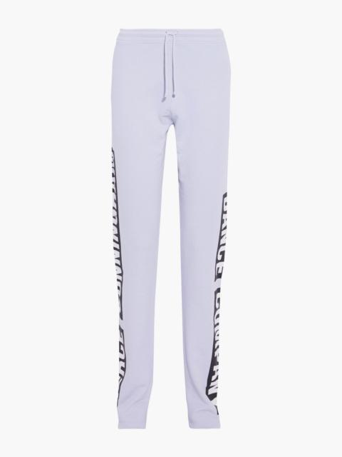 Acne Studios Fella printed French cotton-terry track pants