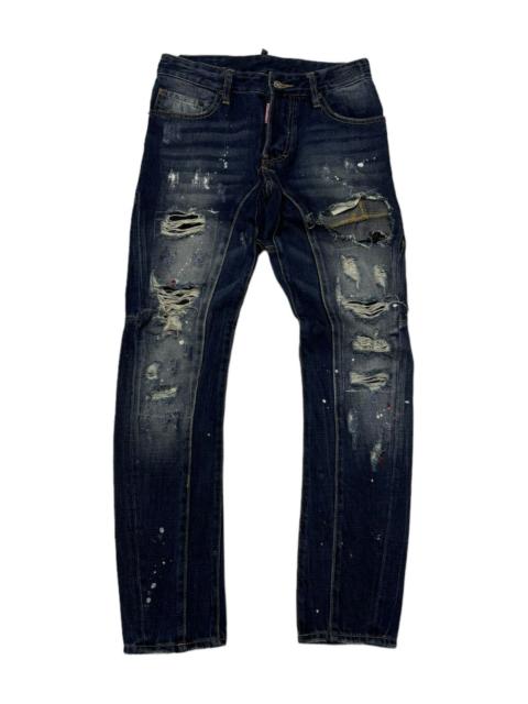DSQUARED2 DSQUARED2 CRAZY DISTRESSED PAINTER JEANS